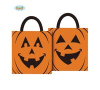 Halloween Sac citrouille Sac de transport Design citrouille Accessoire effrayant Oktoberfest Shopping Sac fête Costume Décoration Stylé Soirée Fantôme, Couleur : Orange