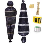 Halloween Sac Mortuaire Prop, Décorations d'halloween Effrayantes, Faux Cadavre, Victime dans Un Sac, Accessoires de Fête Spooky pour Halloween Maison Hantée Jardin CimetièRe