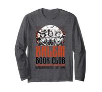 Halloween Salem Book Club Bookish Witch Spooky Season Retro Manche Longue