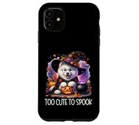 Halloween Samoyed Puppy is Too Cute to Spook for Witch Coque pour iPhone 11
