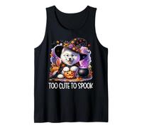 Halloween Samoyed Puppy is Too Cute to Spook for Witch Débardeur