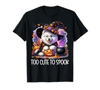Halloween Samoyed Puppy is Too Cute to Spook for Witch T-Shirt