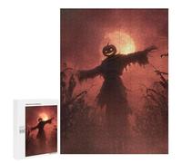 Halloween Scarecrow with Full Moon Puzzle 500 Pièces Educa Jouet en Bois Cadeau Unique Décoration Intérieure Jeu Éducatif Challenge Toy Adultes Et Enfants À Partir De 14 Ans 500 PCS