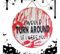 Halloween Scary Welcome Sign, Halloween Horror Welcome Sign Rope Design