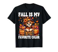Halloween Shih Tzu Puppy for Mom Fall is My Favorite Color T-Shirt