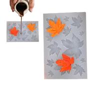 Halloween Silicone Molds - 3D Pumpkin Maple Leaves Cookie Molds | Resin Casting Mold, Fall Craft Making Decoration Supplies for Candy Chocolate Gum Paste Resin