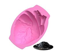 Halloween Silicone Molds | Large Human Heart Chocolate Mold | Reusable Non-Stick Cake Decoration Tool For Spooky Halloween Baking And Treats, Large Chocolate Mold