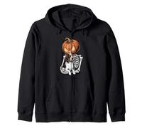 Halloween Skeleton English Springer Spaniel Sweat à Capuche