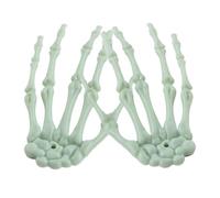 Halloween Skeleton Hands, Horror Decoration Ornament, Realistic Fake Arm Design, Hangable Seasonal Display, Spooky Prop Set for Porch, Windowsill, Haunted House Decoration, 6.1x3.94x0.79 inches