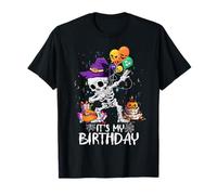Halloween Skeleton It's My Birthday Costume Party Cake Gifts T-Shirt