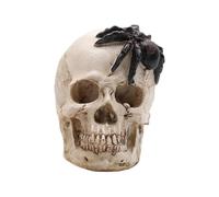 Halloween Skeleton Lamp Realistic Human Skull Statue Home Decor