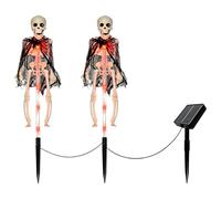 Halloween Skeleton Light - Solar Outdoor Bone Figure | Garden Ground Stake