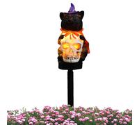 Halloween Skull Lights Waterproof LED Skull Garden Lights for Courtyard & Landscape-Repy Pile Lampes comme Halloween-Decoration-atmosphérique Éclairage extérieur pour la fête, Le Jardin et l'entrée