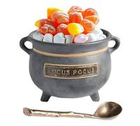 Halloween Snack Bowl - 20x16x15cm Candy Serving Bowl, Halloween Pumpkin Snack Bowls Stand, Candy Bowls Witch Cauldron Statue, Horror Dessert Food Holder Desktop Container For Fruits Fondant