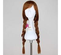 Halloween Snow Queen a gelé les femmes reine elsa perruque blonde avec des épingles à cheveux de neige princesse Anna Playage de rôles tresse Wig Elsa Costumes One Size Anna