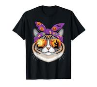 Halloween Snowshoe Cat Bandana Snowshoes T-Shirt