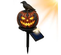 Halloween Solar Garden Light - 39cm 15.35in Pumpkin Lantern Design