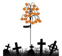 Halloween Solar Lights, Pumpkin Garden Lamps, Waterproof Warm Glow Design