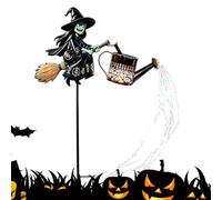 Halloween Solar String Lights, Colorful Witch Design, Outdoor Seasonal | Witch Halloween Lights, Solar Powered Colorful String Decoration, Flowing Yard Lighting, for Party School Haunted House Farm