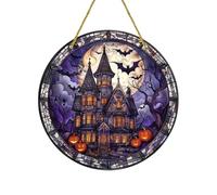 Halloween-Sonnenfängerdas Fenster im Innenbereich 2D Acryl Rundornament mit