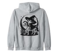 Halloween sorcière Cheval Cheval Squelette fantôme Sweat à Capuche