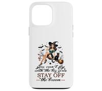 Halloween Sorcière drôle Fly with The Big Girls Pin Up Satire Coque pour iPhone 13 Pro Max