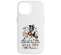 Halloween Sorcière drôle Fly with The Big Girls Pin Up Satire Coque pour iPhone 14