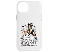 Halloween Sorcière drôle Fly with The Big Girls Pin Up Satire Coque pour iPhone 14 Plus