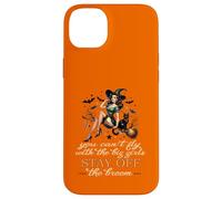 Halloween Sorcière drôle Fly with The Big Girls Pin Up Satire Coque pour iPhone 14 Plus