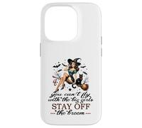 Halloween Sorcière drôle Fly with The Big Girls Pin Up Satire Coque pour iPhone 14 Pro