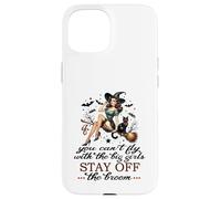 Halloween Sorcière drôle Fly with The Big Girls Pin Up Satire Coque pour iPhone 15