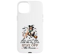 Halloween Sorcière drôle Fly with The Big Girls Pin Up Satire Coque pour iPhone 15 Plus