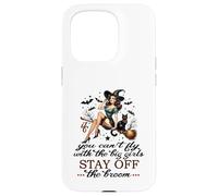 Halloween Sorcière drôle Fly with The Big Girls Pin Up Satire Coque pour iPhone 15 Pro
