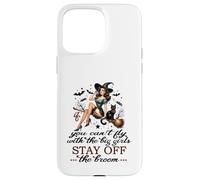 Halloween Sorcière drôle Fly with The Big Girls Pin Up Satire Coque pour iPhone 15 Pro Max