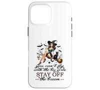 Halloween Sorcière drôle Fly with The Big Girls Pin Up Satire Coque pour iPhone 16 Pro Max