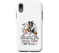 Halloween Sorcière drôle Fly with The Big Girls Pin Up Satire Coque pour iPhone XR
