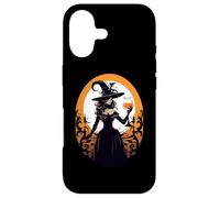Halloween sorcière Lune Boire du vin Coque pour iPhone 17
