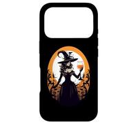 Halloween sorcière Lune Boire du vin Coque pour iPhone 17 Pro