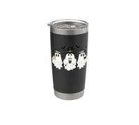Halloween Sorcière Mignon Café Fantômes Gobelet isotherme en acier inoxydable double paroi
