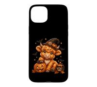Halloween, sorcière, Vache des Highlands Kawaii Coque pour iPhone 15 Plus