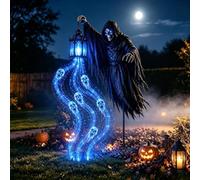 Halloween Soul Harvester Animated Garden Light,Spooky Stake Solar Light (#A)