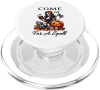 Halloween Spooky Witch Retro Pin Up Girl entre pour un sort PopSockets PopGrip pour MagSafe