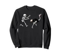 Halloween Squelette de Course à l'autruche drôle Sweatshirt