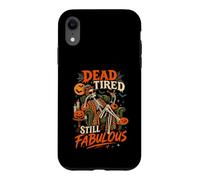 Halloween Squelette Dead Tired Still Fabulous Women Halloween Coque pour iPhone XR