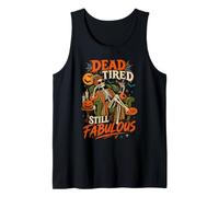 Halloween Squelette Dead Tired Still Fabulous Women Halloween Débardeur