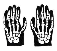 Halloween Squelette Gants Joints Griffe Bone Festivals Gants Cosplay Costumes Accessoire pour Femmes et Hommes, Noir , taille unique