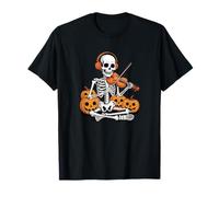 Halloween Squelette Violon Violoniste Viole T-Shirt
