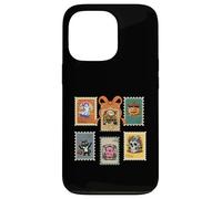 Halloween Stamps Hanté Citrouille Maison Chaise Squelette Ange Coque pour iPhone 13 Pro
