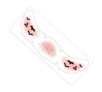 Halloween Stickers de Maquillage pour les Yeux Temporaire Auto-Adhésif