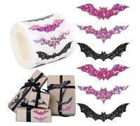 Halloween Stickers, Waterproof Wrapping Decals, 1.97x1.97x1.18 Inches, Fade-Resistant Finish, Safe and Easy to Use, Sturdy Vinyl Adhesive for Kids Teens Girls Boys Youth Family Goodie Bags Party